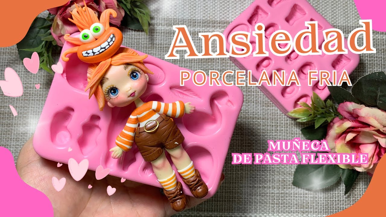 Como hacer una MUÑECA en PORCELANA FRÍA/ Centro de moños en PASTA FLEXIBLE/ Ideas en PORCELANA FRÍA.