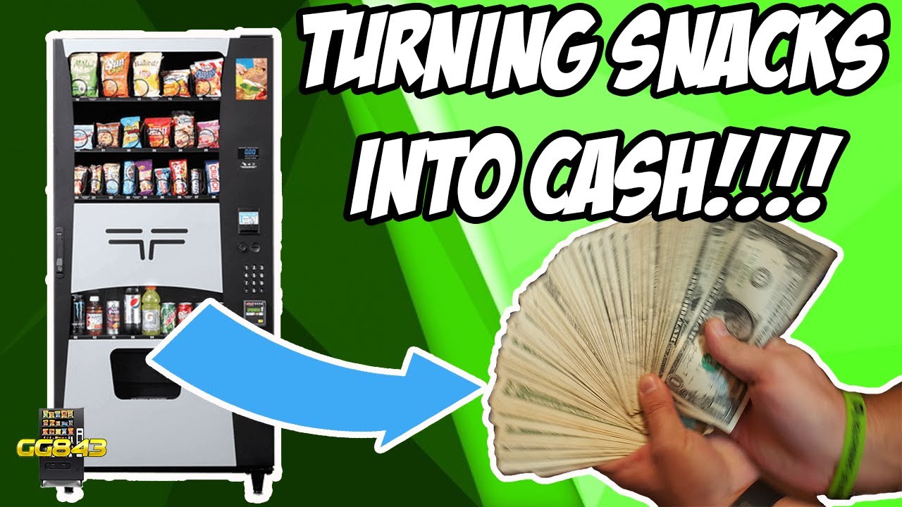 Collecting Money And Stocking Drinks And Snacks In This Combo Vending Machine!