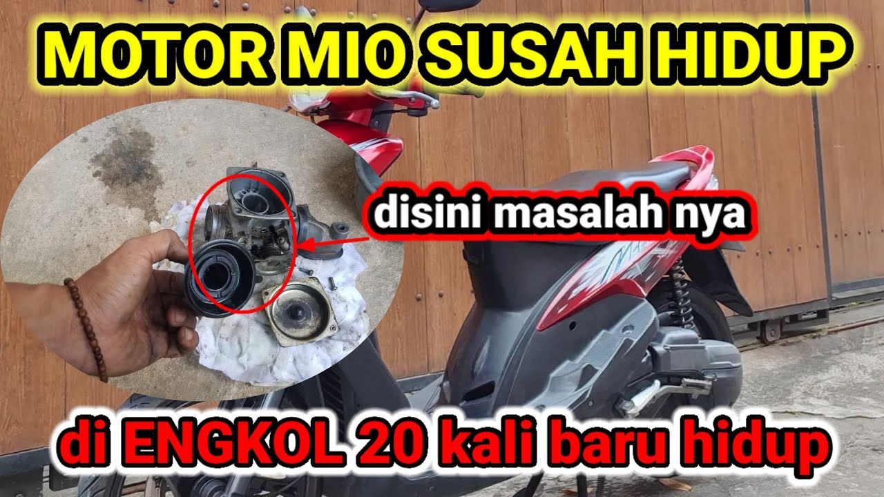 MOTOR YAMAHA MIO SPORTY MATI ! penyebab motor mio susah hidup saat mesin dingin