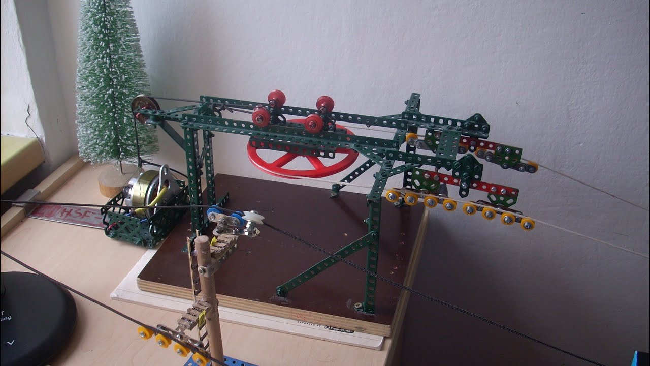 Model dvousedačkové lanovky a Tatrapomy F12