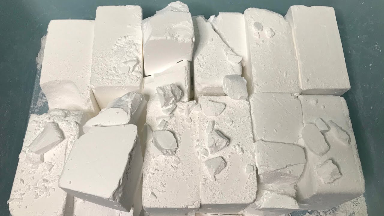 ASMR 12blocks Plain Jane All white Gym Chalk Crumbles Chalkness BSN Z athletic Satisfying Sleep Aid