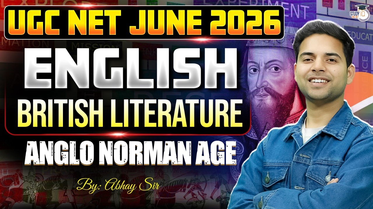 UGC NET June 2026  UGC NET English British Literature Anglo Norman Age By Ajay Sir
