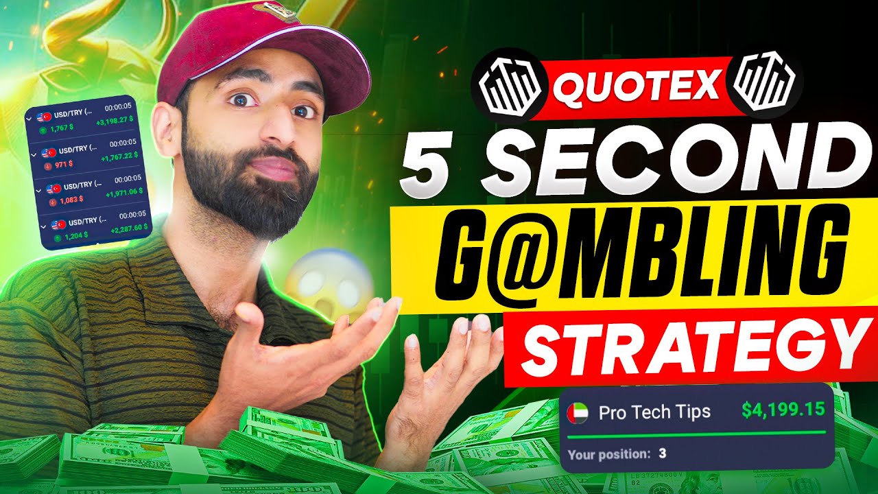 QUOTEX 5 Seconds G@mbling Strategy || Quote Trading Strategy #2 - QUOTEX BUG