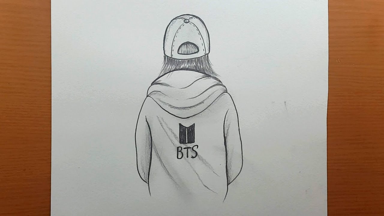 Desenho fácil para iniciantes - Uma menina (Verso) Como Desenhar uma Menina com Boné - passo a passo