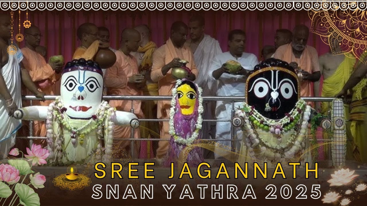 Sree Jagannath Snan Yatra Live from Sri Dham Mayapur 2025