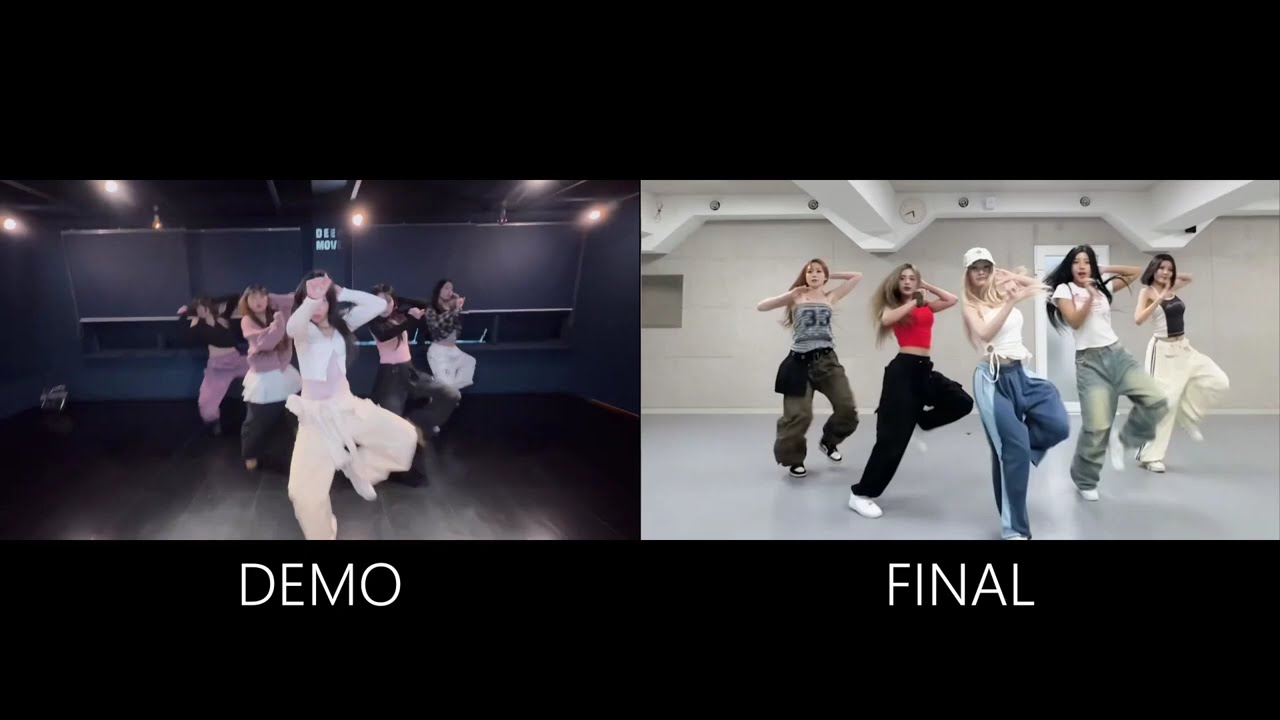 X:IN 엑신 - RRRUN Choreography | DEMO VS FINAL