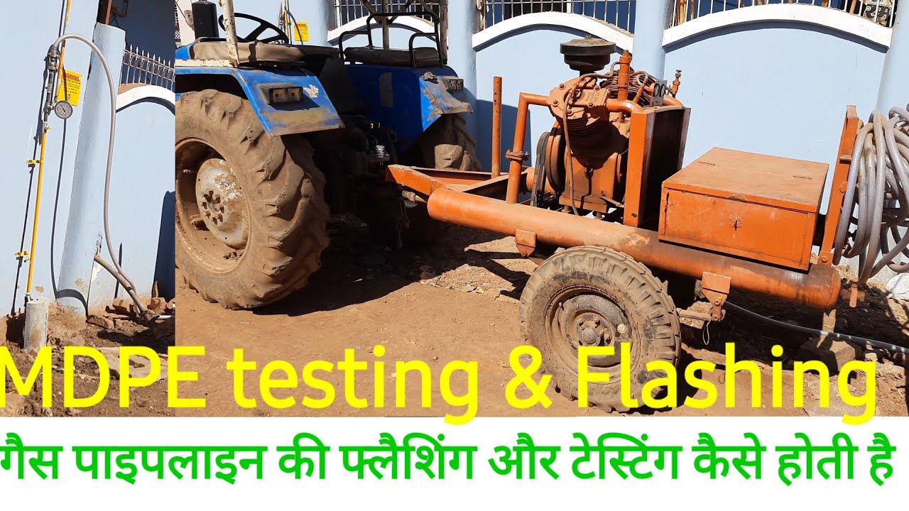 Mdpe testing/flashing/leakage testing/ गैस पाइपलाइन की फ्लैशिंग और टेस्टिंग@Pipe Natural🔥 Gas Facts