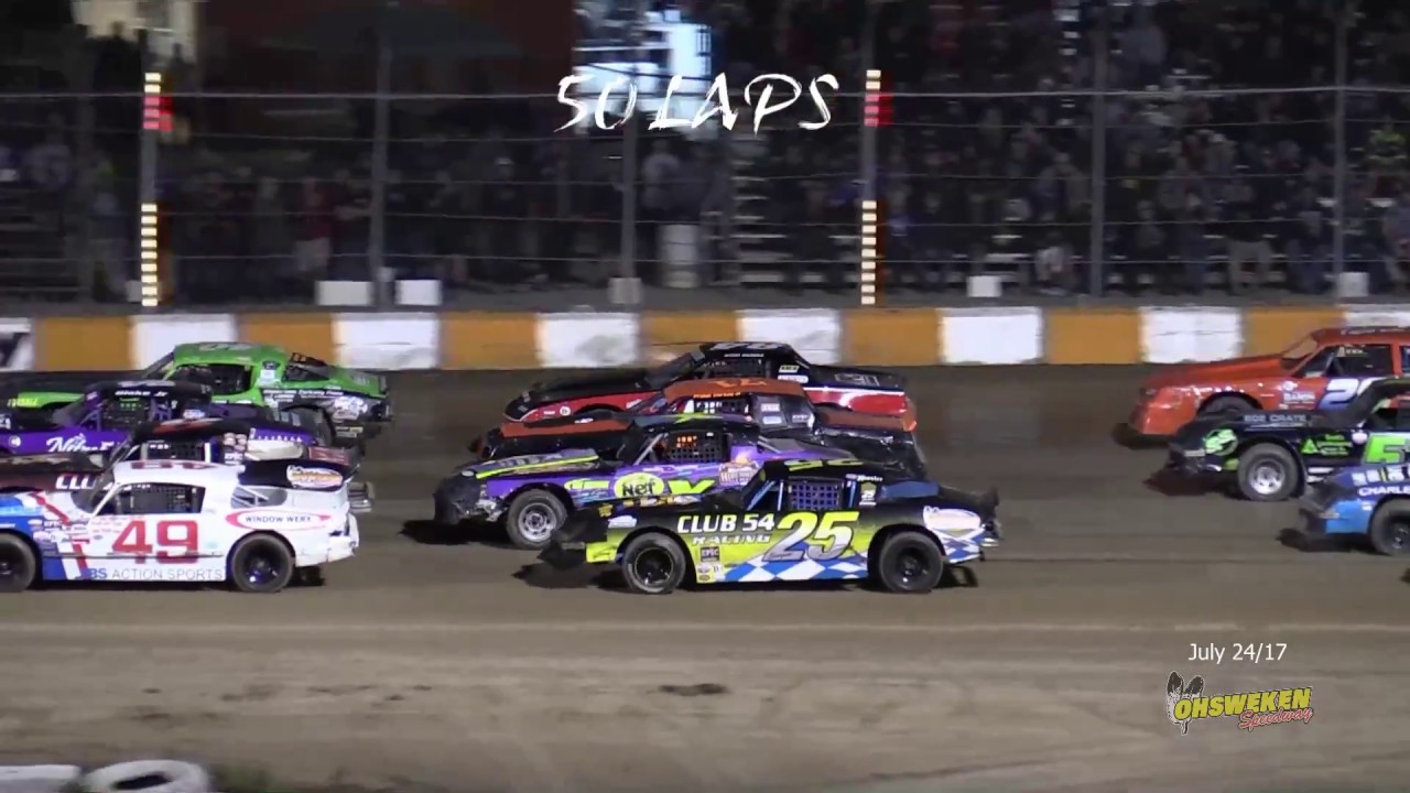 50 lap DIRT Thunderstock racing July 24/17 Ohsweken Speedway