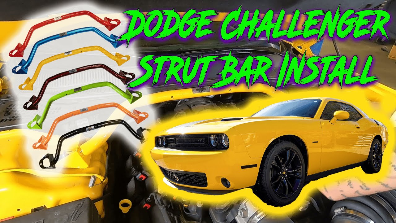 2017 Dodge Challenger Strut Bar Install.