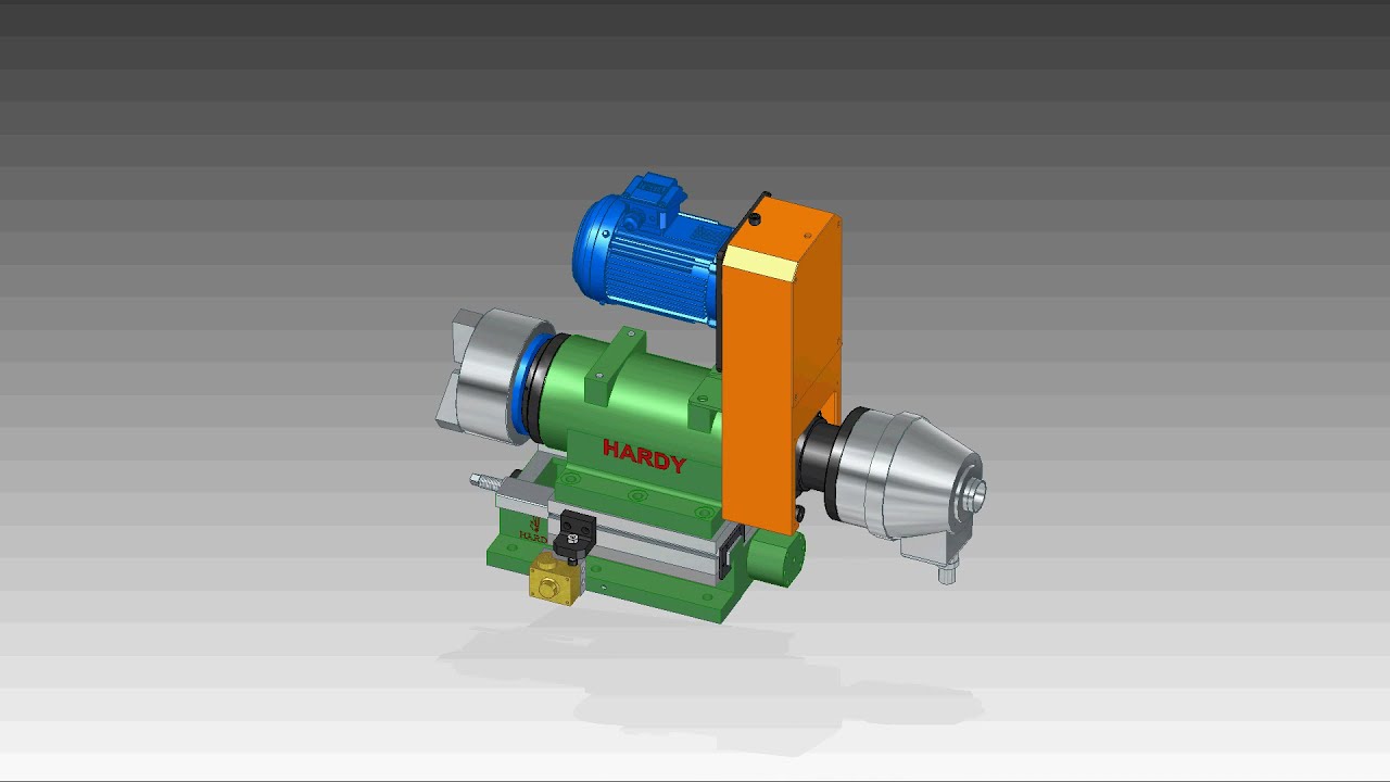 Three Jaw Chuck Spindle with Hydraulic Slide (翰坤三爪夾頭主軸+油壓滑台)
