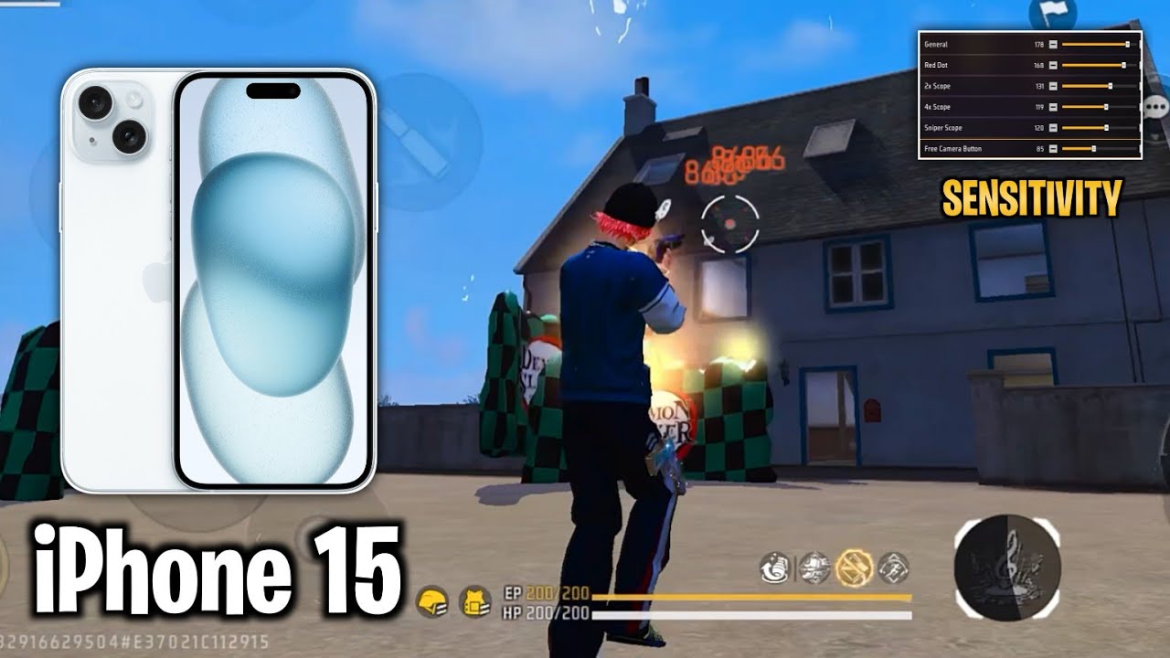 Настройки для хедшотов в Free Fire на iPhone 15 ⚙️ | Настройки чувствительности в Free Fire на iP...