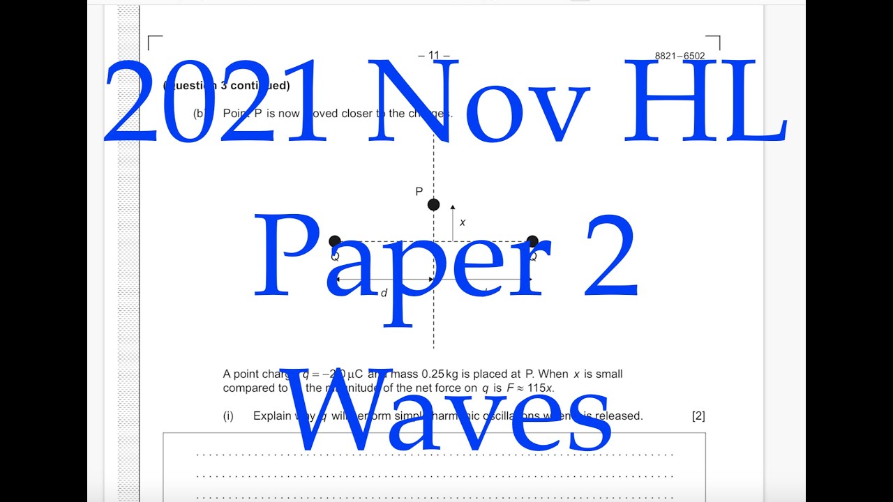 2021 Nov DP Physics HL Paper 2 Waves