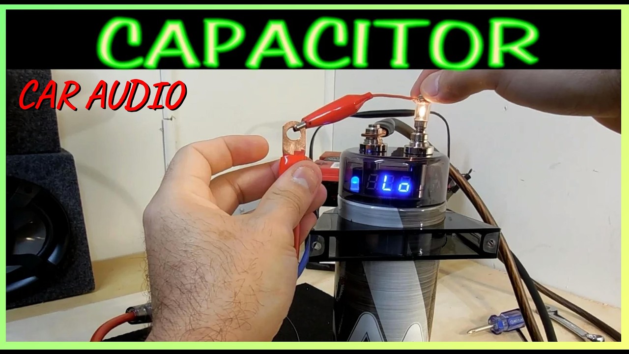 Como cargar y descargar un capacitor para amplificador de auto