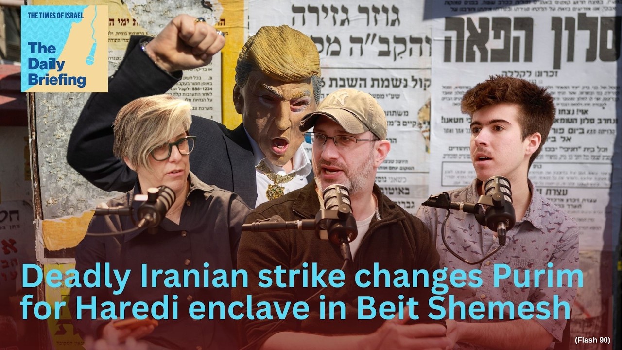 Deadly Iranian strike changes Purim for Haredi enclave in Beit Shemesh