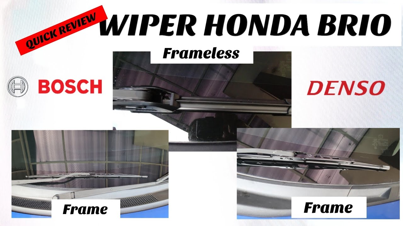 Quick Review Wiper BOSCH vs DENSO | Framless & frame