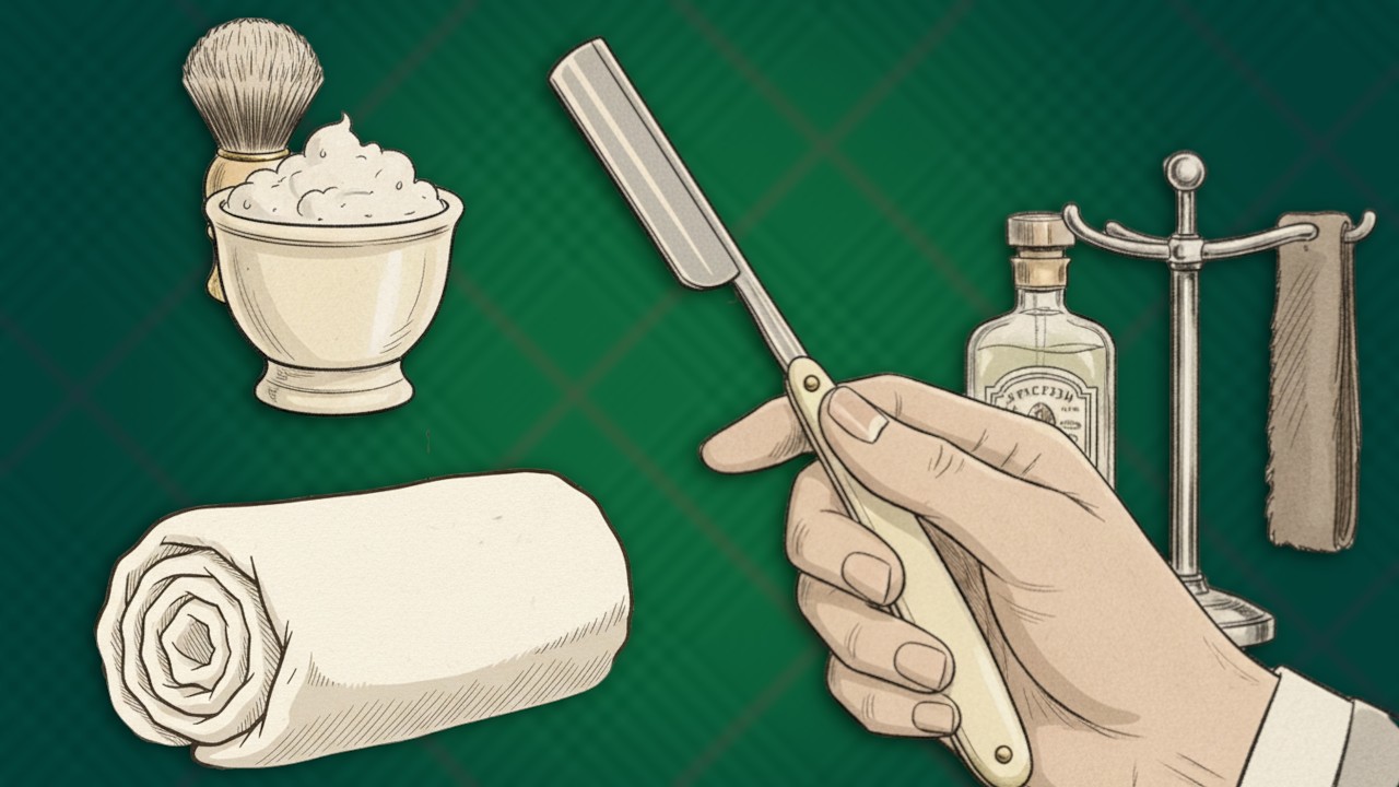 ASMR Traditional Cut Throat Shave: Full Classic Barber Experience