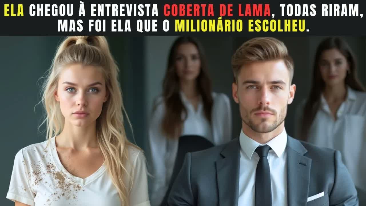 ELA CHEGOU À ENTREVISTA COBERTA DE LAMA, TODAS RIRAM, MAS FOI ELA QUE O MILIONÁRIO ESCOLHEU.