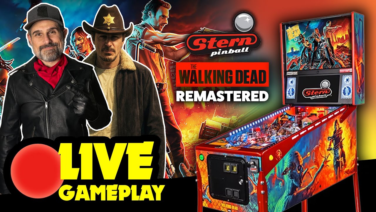 🔴 LIVE: First Look at Stern&rsquo;s NEW Walking Dead Remastered Pinball Machine!