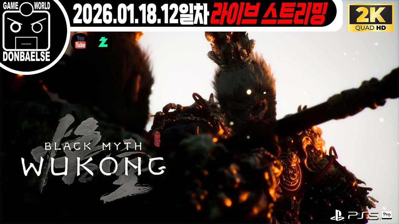 2K | PS 5 Pro ] 플래티넘을 따기 위해 | 검은 신화 : 오공 - 2회차 | 12일차 #livestream