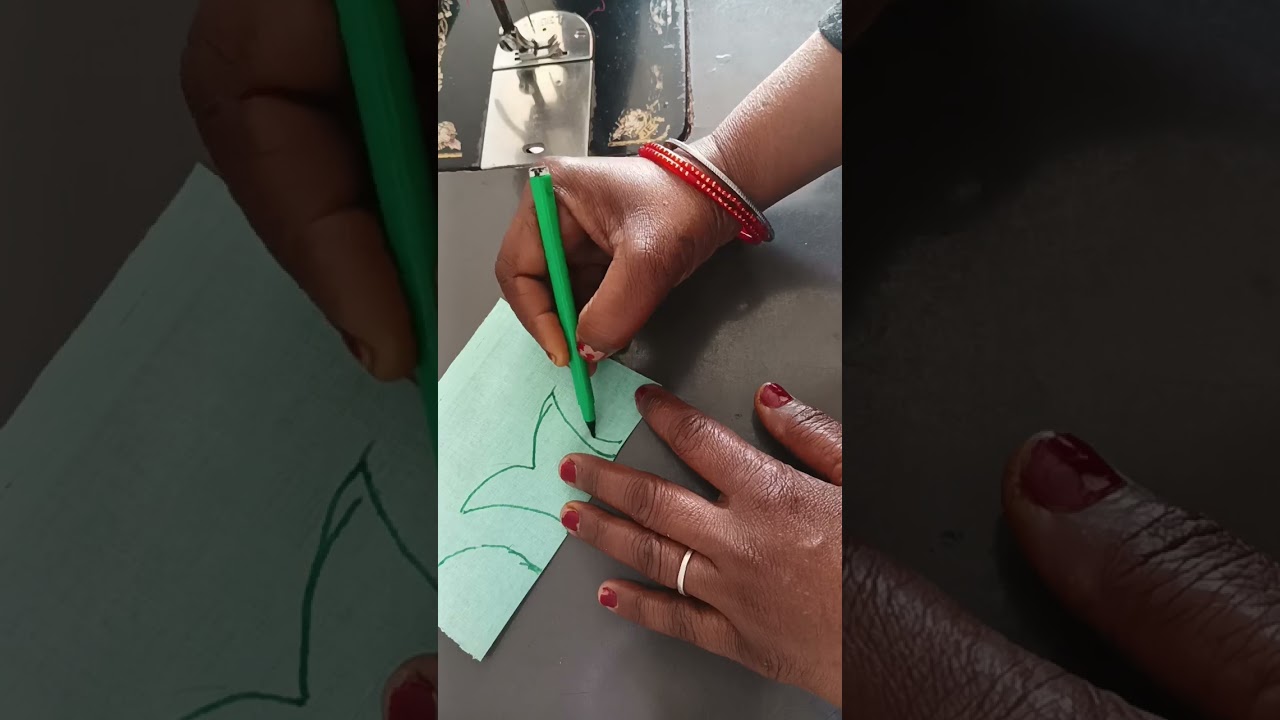 beautiful latest blouse neck design/neck design paper cutting 