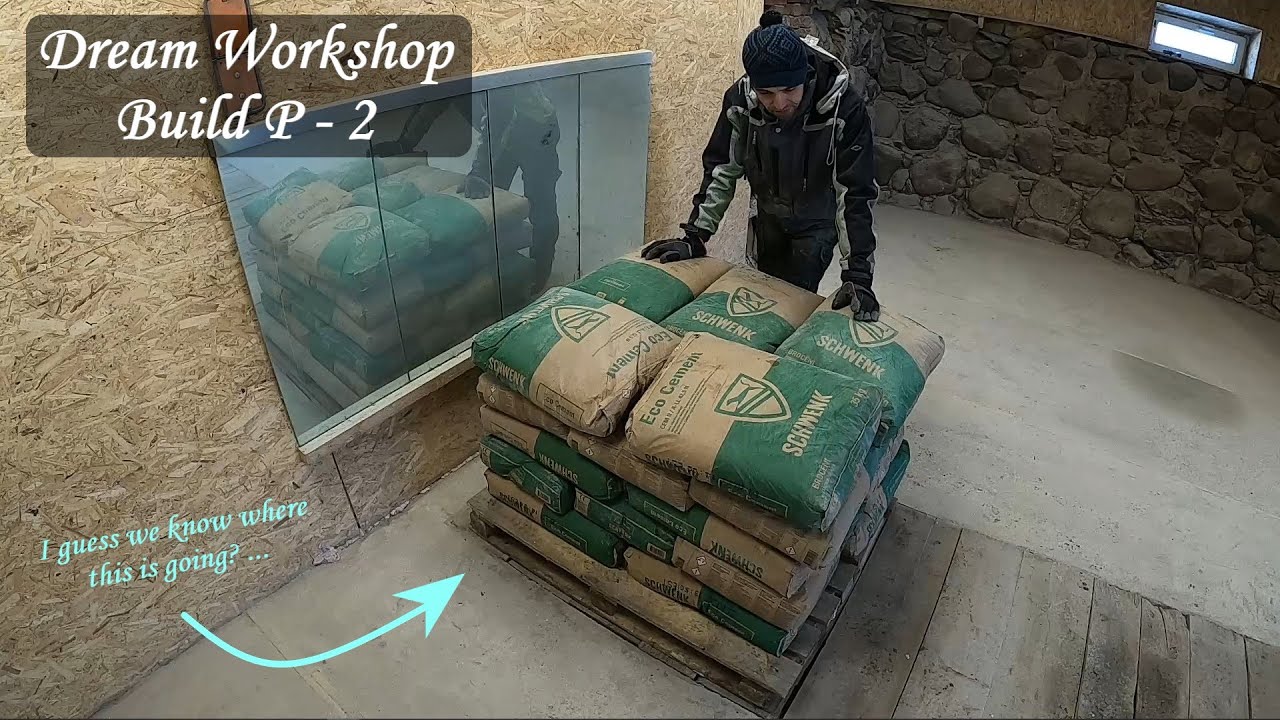 Renovating the workshop  (part2) - Concrete & mortar stuff