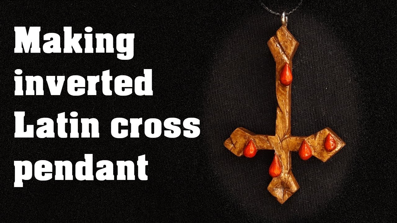 Making inverted Latin cross pendant