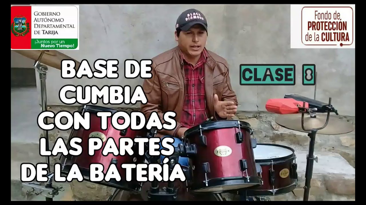 BASE DE CUMBIA CON BATERÍA ACÚSTICA CLASE #8