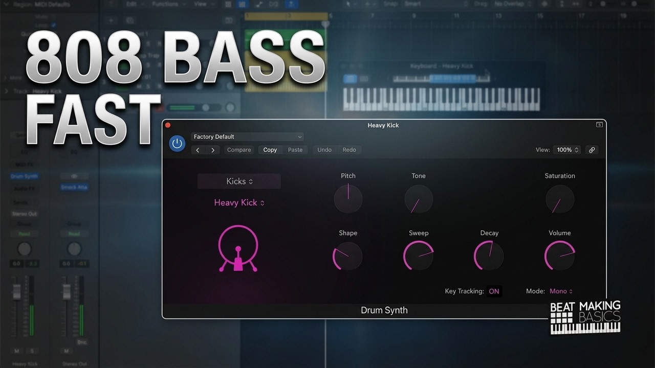 The Quickest Way To Create 808's From Scratch In Logic Pro X