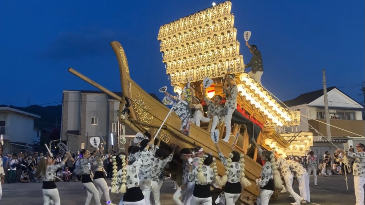 令和5年　太子町夏祭り　役場パレード　「永田町、西町、東條町、大道町、後屋町」