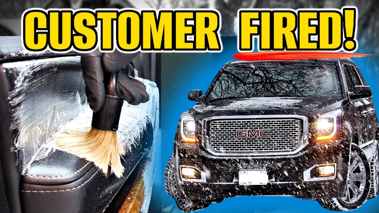 Customer Never Welcomed Back! Car Detailing A Trashed Yukon Denali