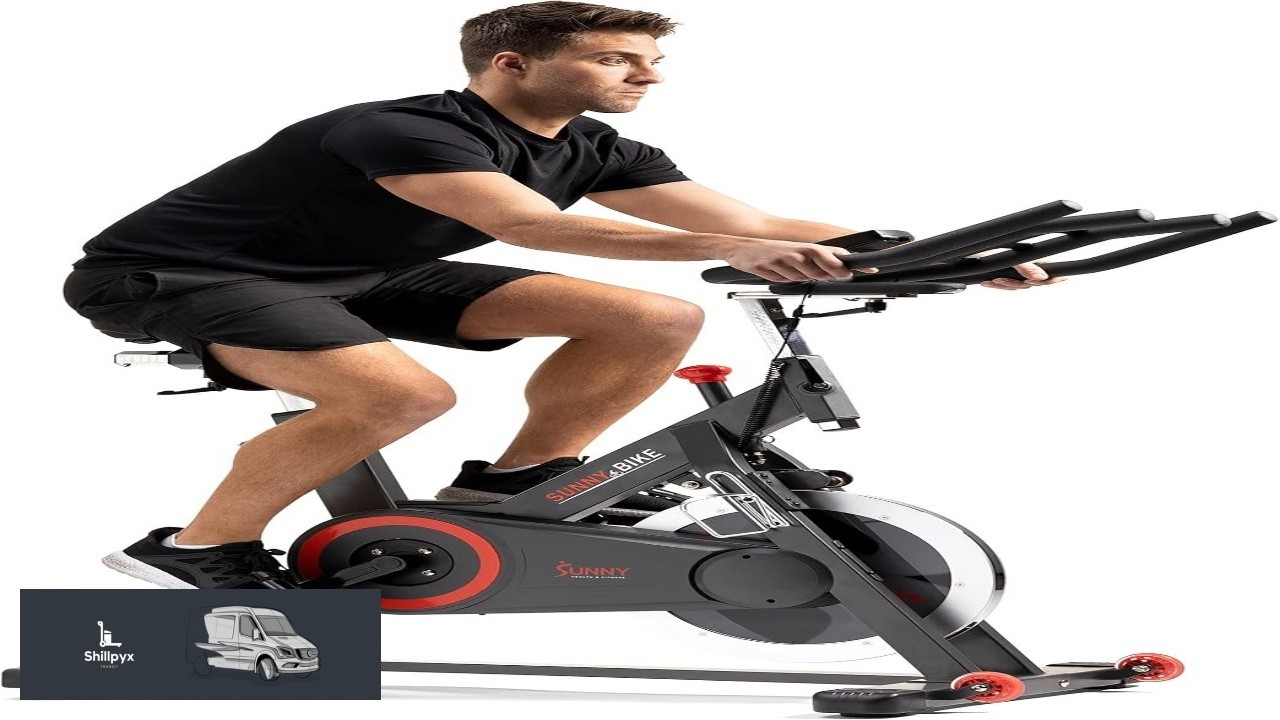 Sunny Health & Fitness Magnetic Exercise Bike 44LB Flywheel & 300LB Weight