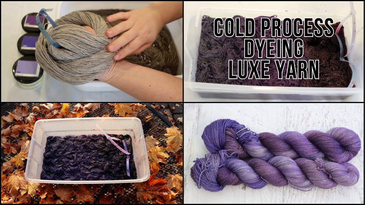 Dyeing Luxe Purple Yarn; Cold Processing a Superwash Merino/Yak/Silk Blend (Dyepot Weekly 549)