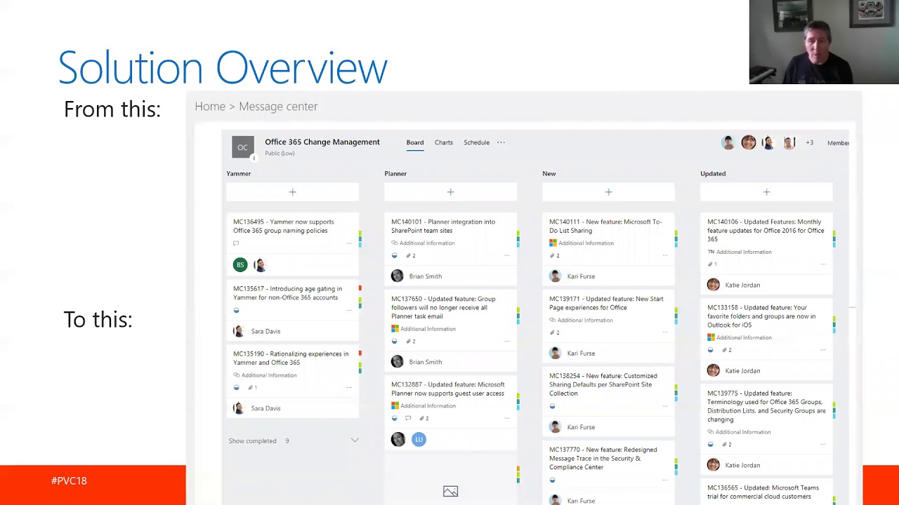 Handling Change Management in Office 365 using Microsoft Planner
