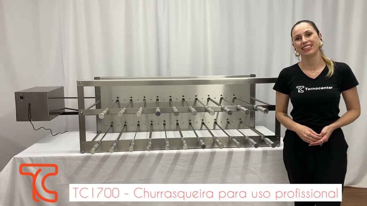 Churrasqueira industrial 21 espetos