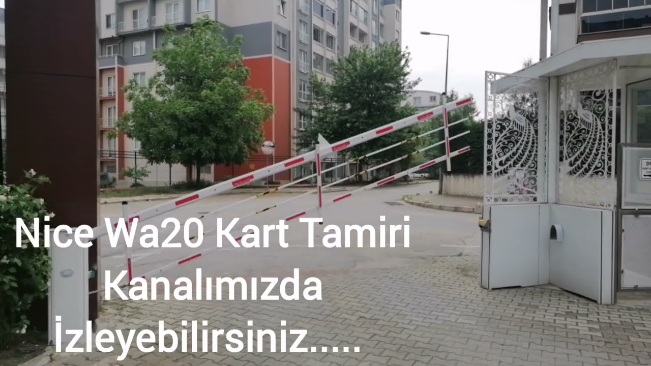 Nice Wa20 Otomatik Bariyer Kontrol Kartı Tamiri,