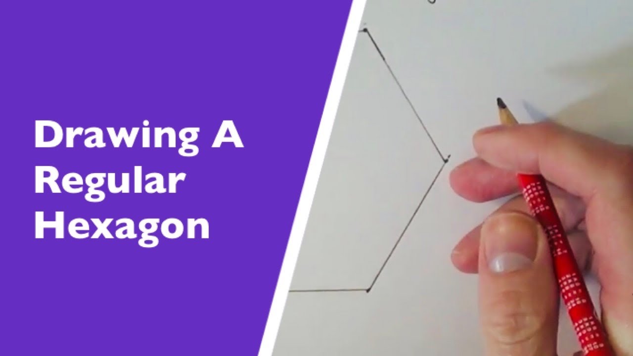 Using a protractor and ruler to draw a REGULAR HEXAGON