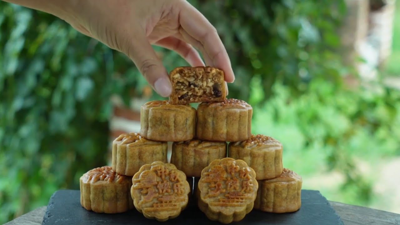 Chinese Recipe = Pure Magic....Making Dry Fruit Mooncakes 😋 in the Village | 