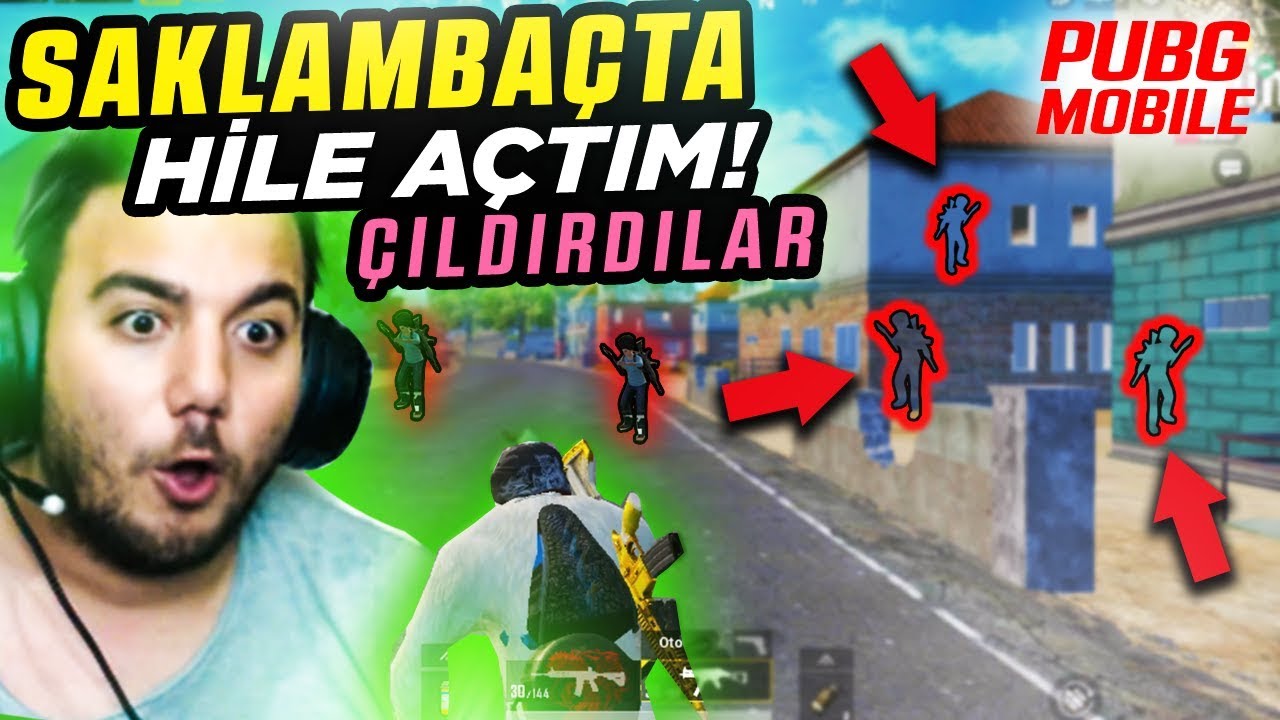 HİLE YAPTIM! ÇILDIRDILAR! SAKLAMBAÇ! PUBG Mobile Troll Komik Anlar