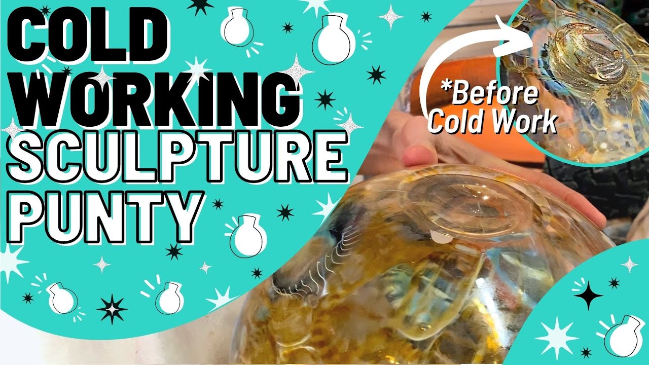 Cold Working Glass Vase with Glass Artist John Gibbons