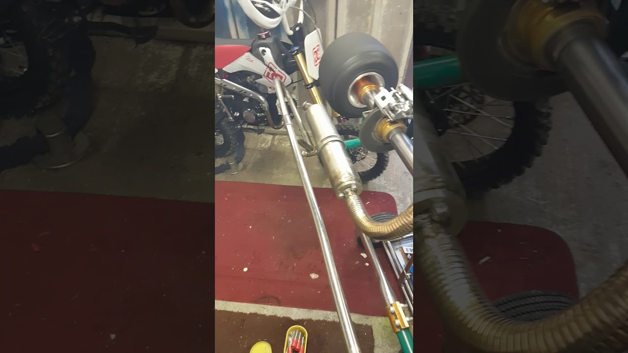 Honda Gx390 custom go kart exhaust