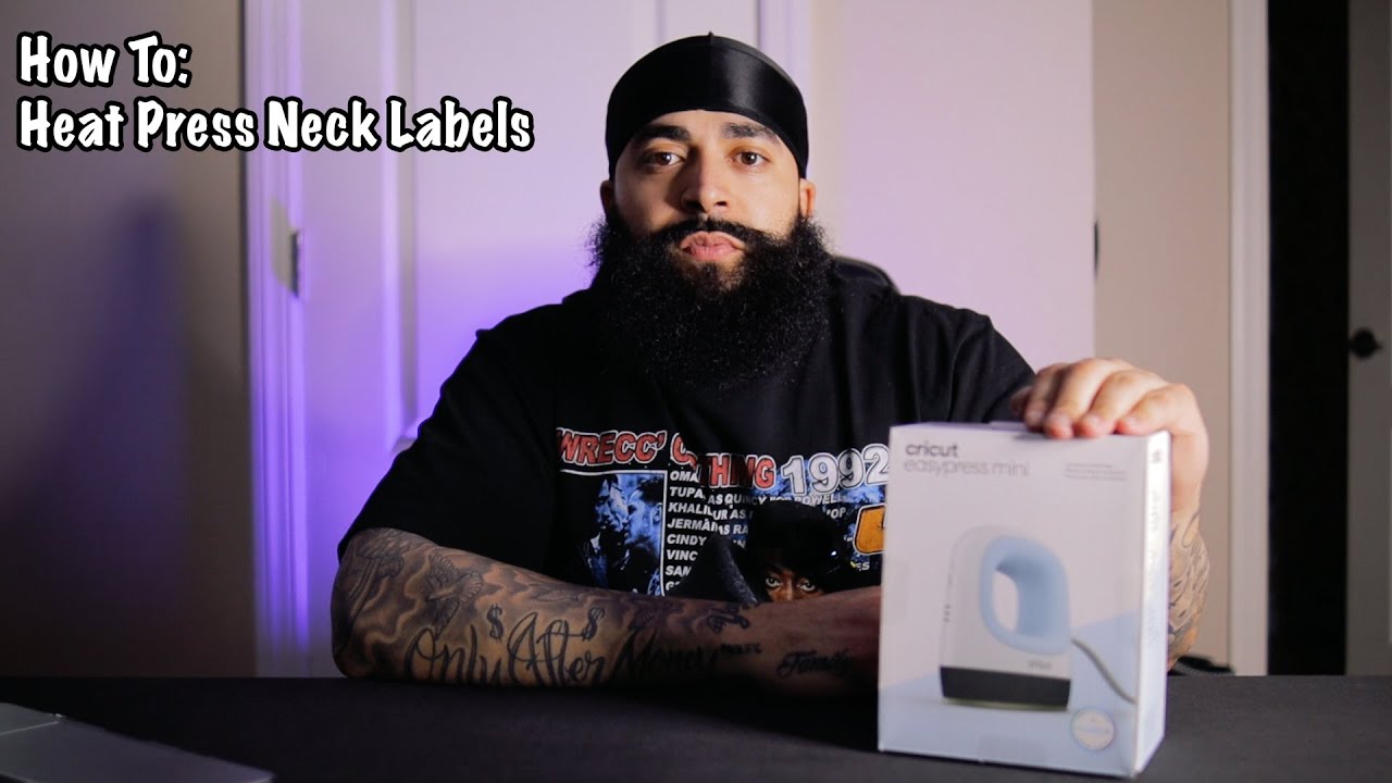 How To Heat Press Neck Labels