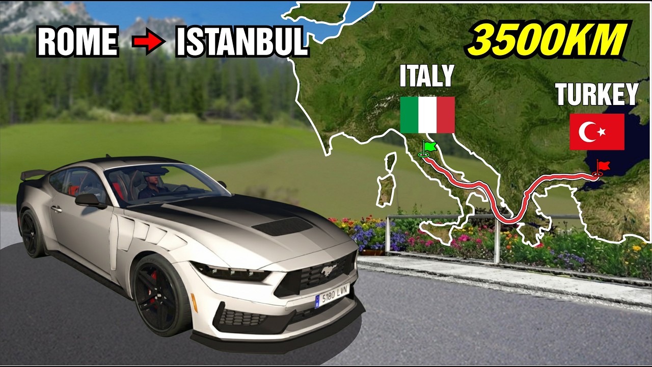 ETS2 Longest Road Trip (Rome to Istanbul), Italy to Turkey | Euro Truck Simulator 2 #ets2
