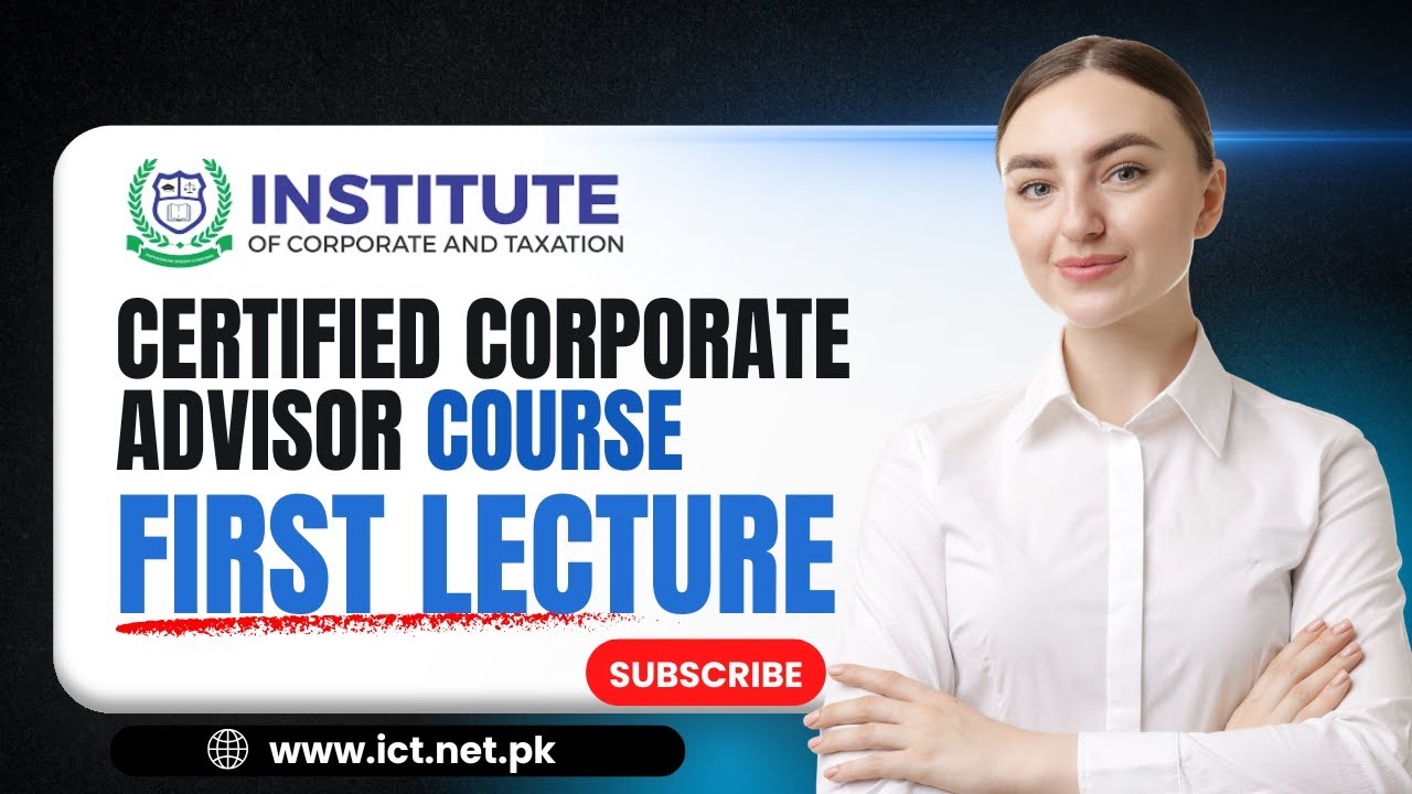 First Lecture of Certified Corporate Advisor Course