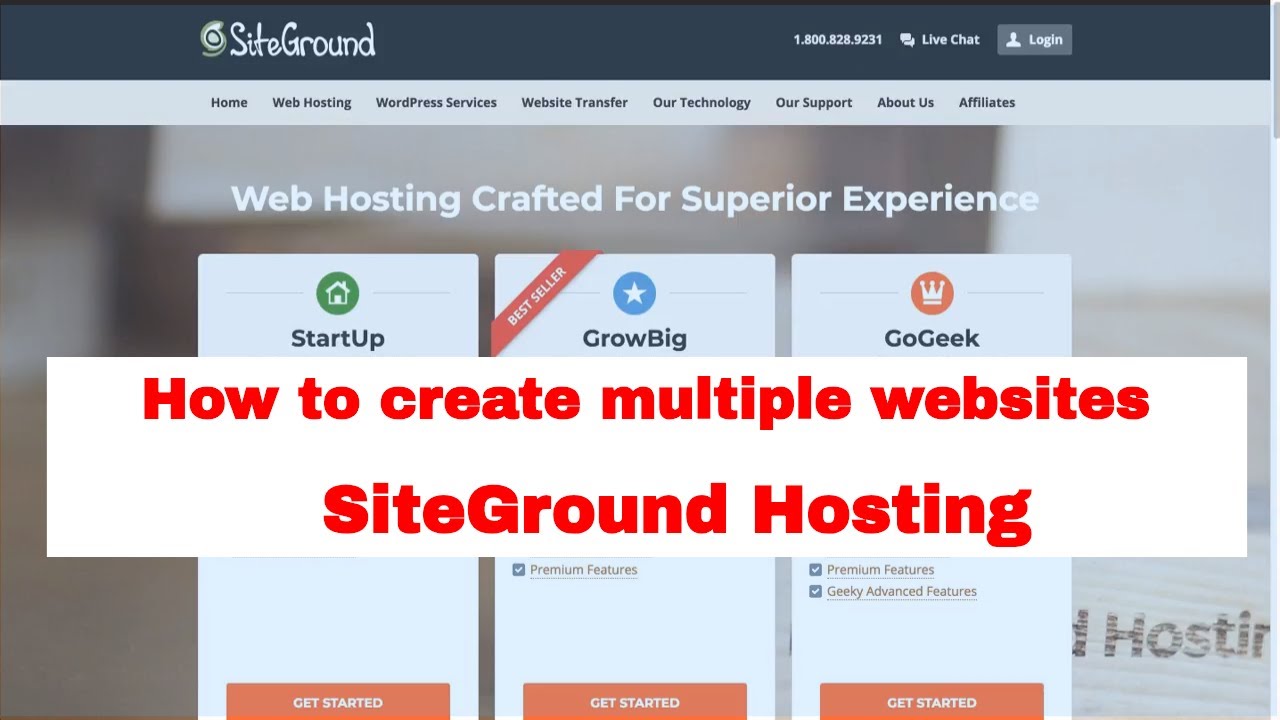 Как создать несколько сайтов на одном тарифном плане &mdash; хостинг SiteGround