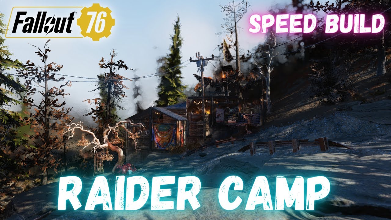 FALLOUT 76 | RAIDER CAMP | SPEED BUILD