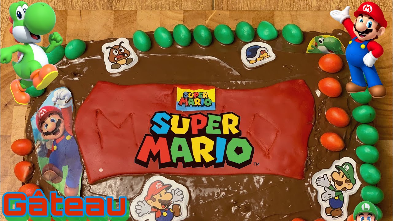 GÂTEAU D’ANNIVERSAIRE MARIO | Recette Facile et Rapide 👍