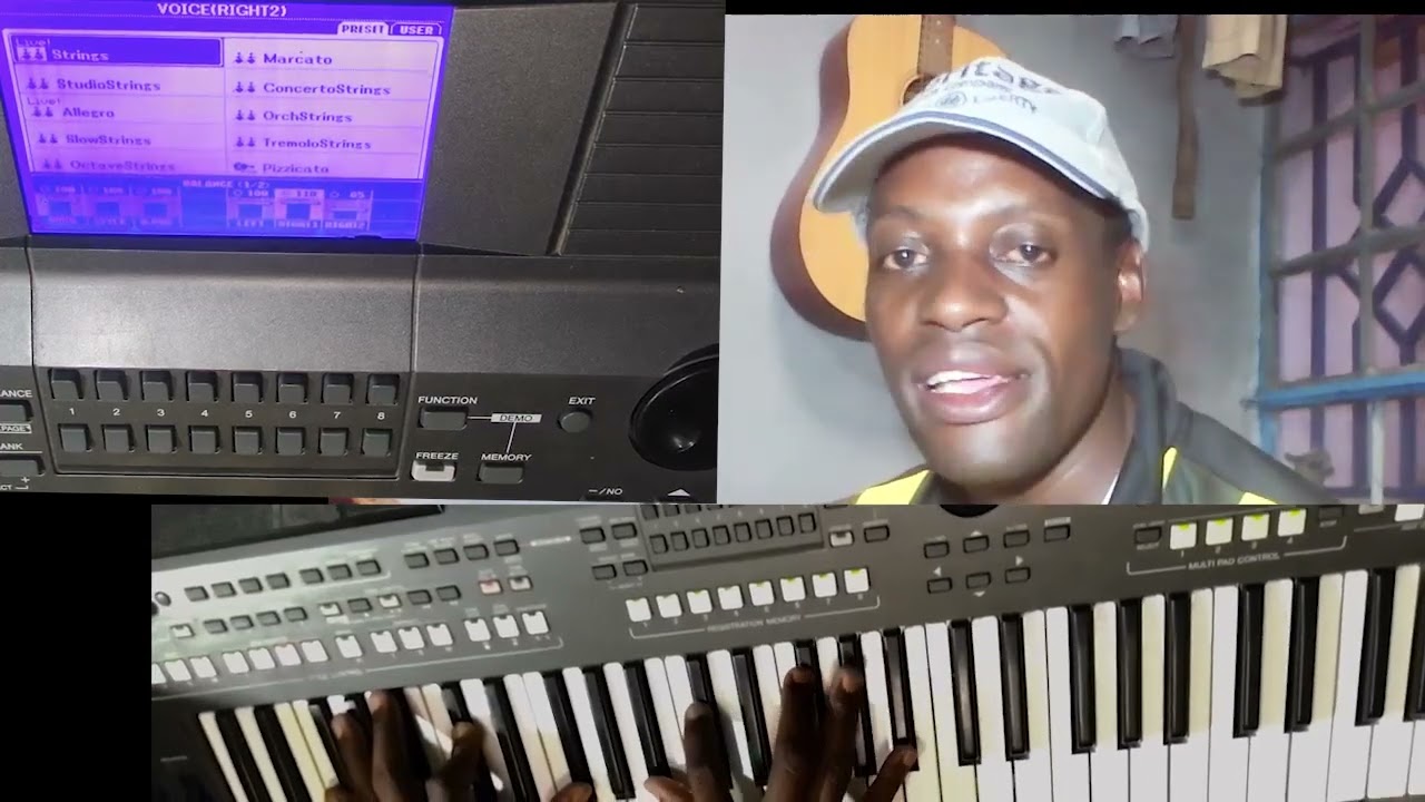HOW TO SET WORSHIP VOICES ON PIANO.#YAMAHA PSR S670#FOR BEGINNERS.