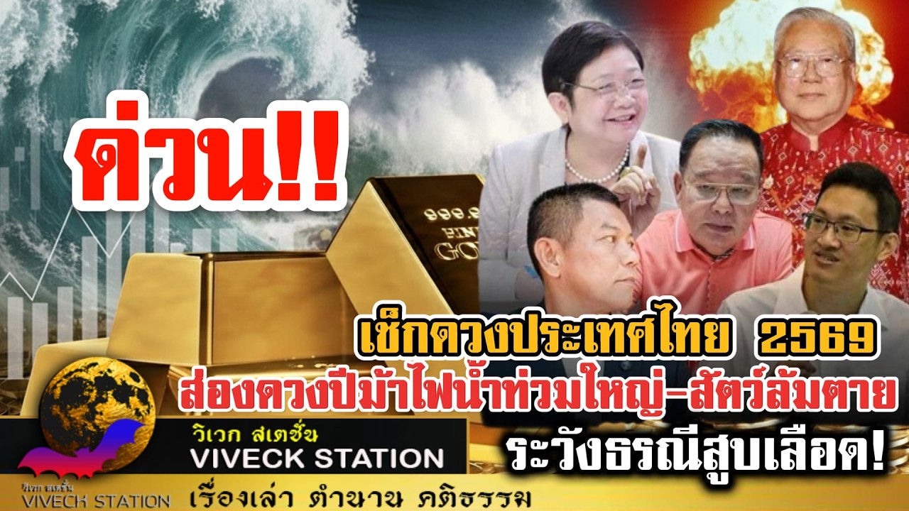 เช็กดวงประเทศไทย 2569 ระวังธรณีสูบเลือด! โหรดังชี้ ไทยต้องระวัง!!