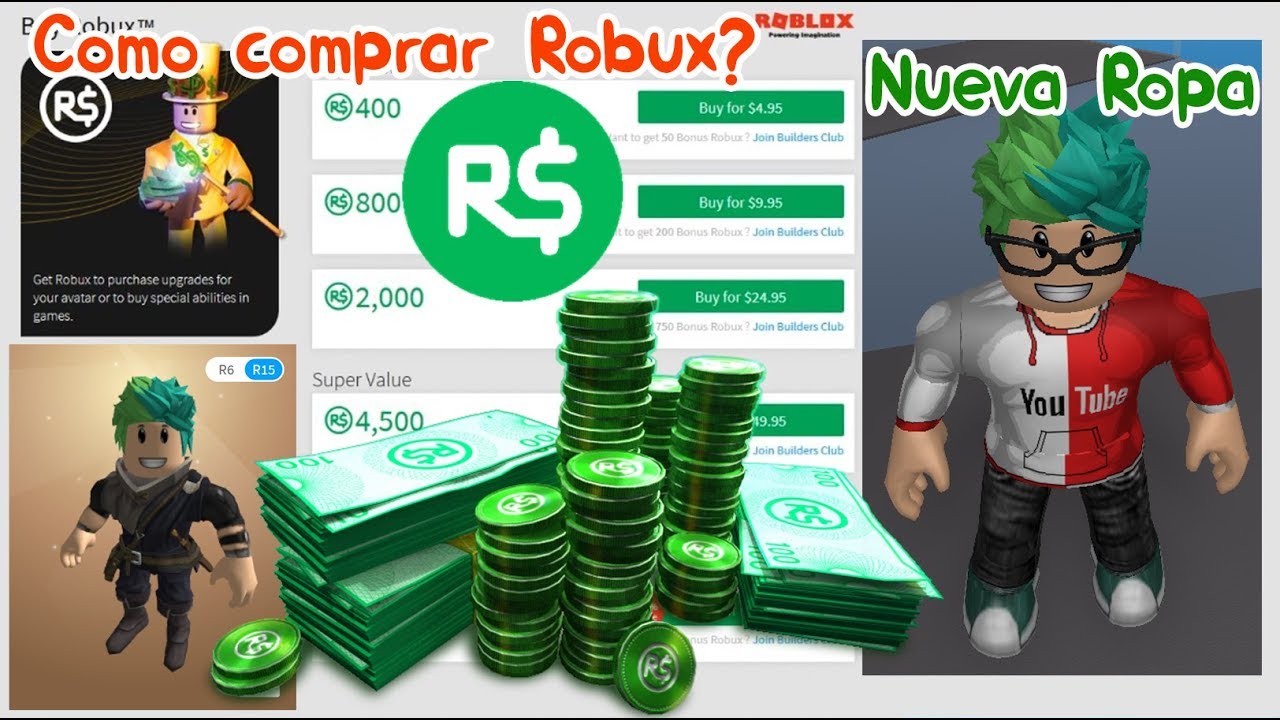 COMO COMPRAR ROBUX Y ROPA EN ROBLOX | QUIEREN ROBUX GRATIS?