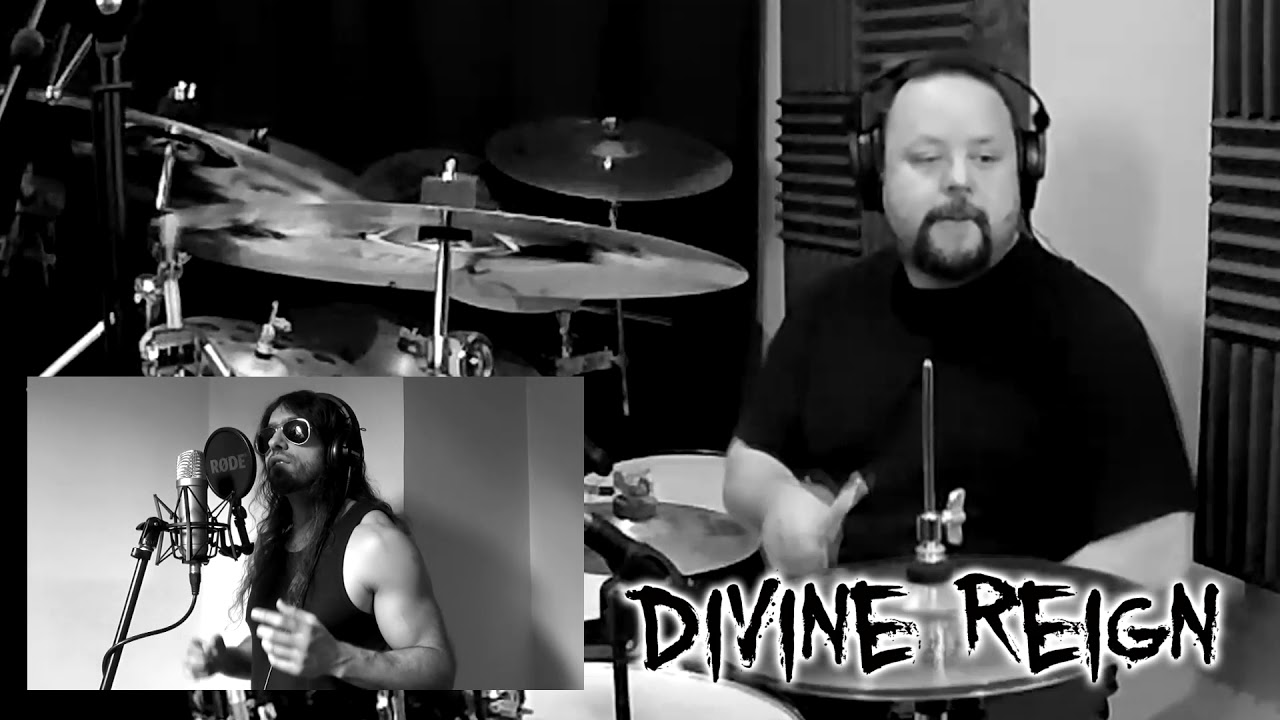 Divine Reign Studio Series- I'm Not Giving Up drums and vocals! #metal #divinereign #heavymetal